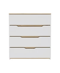 flynama Lynbrook 4 Drawer Dresser and Manufactured Wood Construction for Bedroom Storage