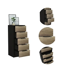 flynama Rustic 3 Drawer Dresser Finish Sturdy Construction for Bedroom Living Room Storage