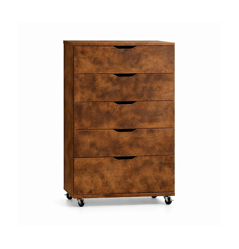 flynama Modern 4 Drawer Dresser Particleboard Cabinet Waterproof for Bedroom Entryway Bathroom