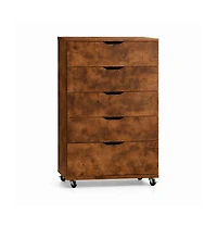 flynama Modern 4 Drawer Dresser Particleboard Cabinet Waterproof for Bedroom Entryway Bathroom