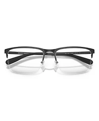 B by Brooks Brothers Men's Rectangle Eyeglasses