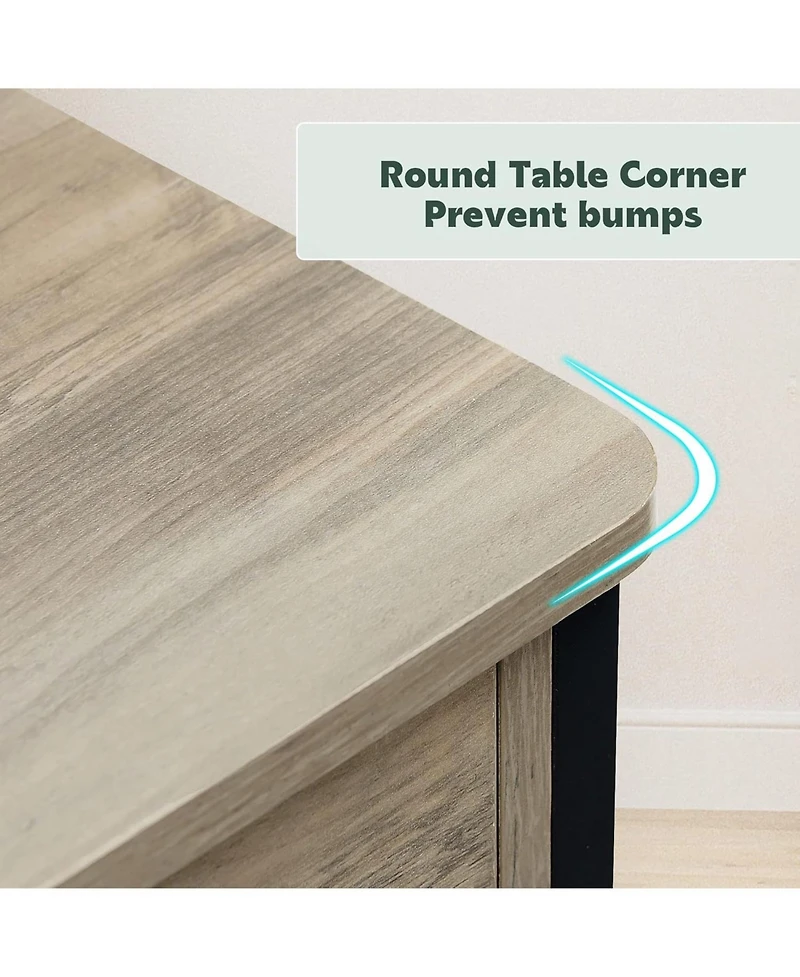 gaomon Nightstand with Drawer and Shelf Wood End Table Side Table Beside Table Nightstands for Bedroom Living Room College Dorm