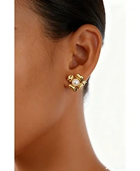 Retro Chic Garden Blossom Stud Earrings