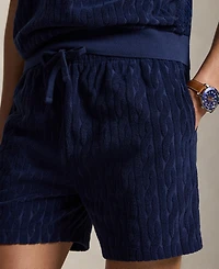 Polo Ralph Lauren Men's Cable-Knit Terry Regular-Fit Shorts