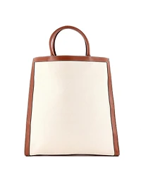 Pre-Owned Celine Large Sulky Vertical Cabas Tote Canvas with Leather