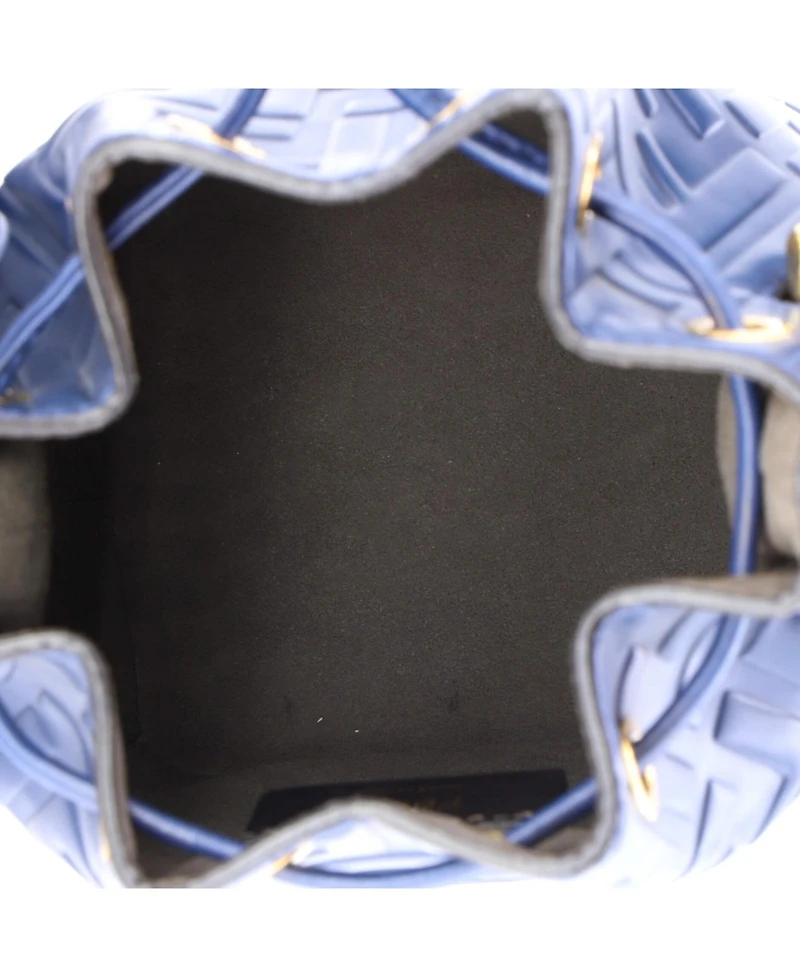 Pre-Owned Fendi Mini Mon Tresor Bucket Bag Zucca Embossed Leather