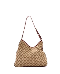 Pre-Owned Gucci Medium Marrakech Hobo Gg Canvas
