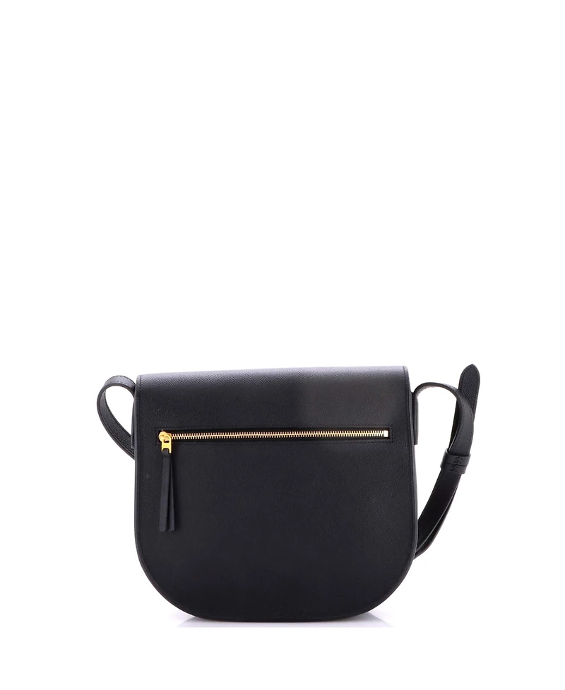 Pre-Owned Celine Medium Trotteur Crossbody Bag Grainy Leather