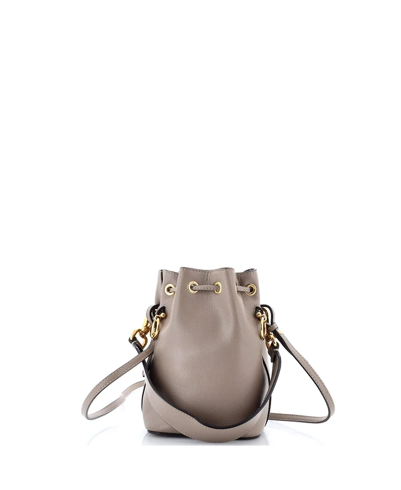 Pre-Owned Fendi Mini Mon Tresor Bucket Bag Leather