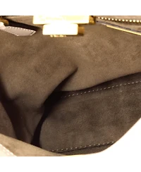 Pre-Owned Fendi Regular Peekaboo Bag Leather with Plexiglass Detail