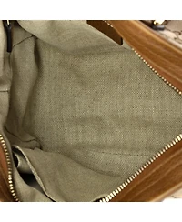 Pre-Owned Gucci Small Bree Convertible Tote Gg Canvas with Leather