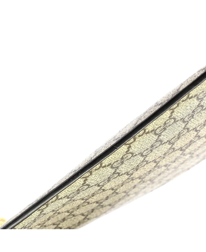 Pre-Owned Gucci Neo Vintage Wristlet Pouch Gg Coated Canvas