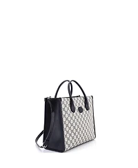 Pre-Owned Gucci Small Interlocking G Tote Gg Coated Canvas and Leather