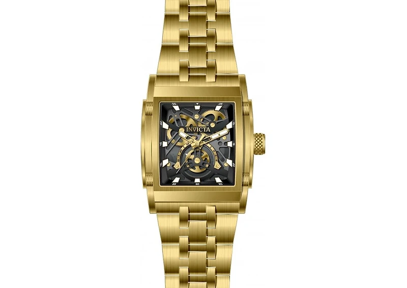 Invicta Men's 41646 Speedway Quartz 3 Hand Transparent, Gunmetal Dial Watch