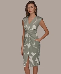 Donna Karan New York Women's V-Neck Sheath Dress