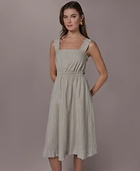 Donna Karan New York Women's Sleeveless Square Neck Dress