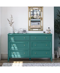 flynama Modern 4 Drawer Dresser Particleboard Cabinet Waterproof for Bedroom Entryway Bathroom