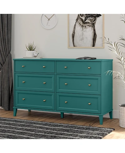 flynama Modern 4 Drawer Dresser Particleboard Cabinet Waterproof for Bedroom Entryway Bathroom