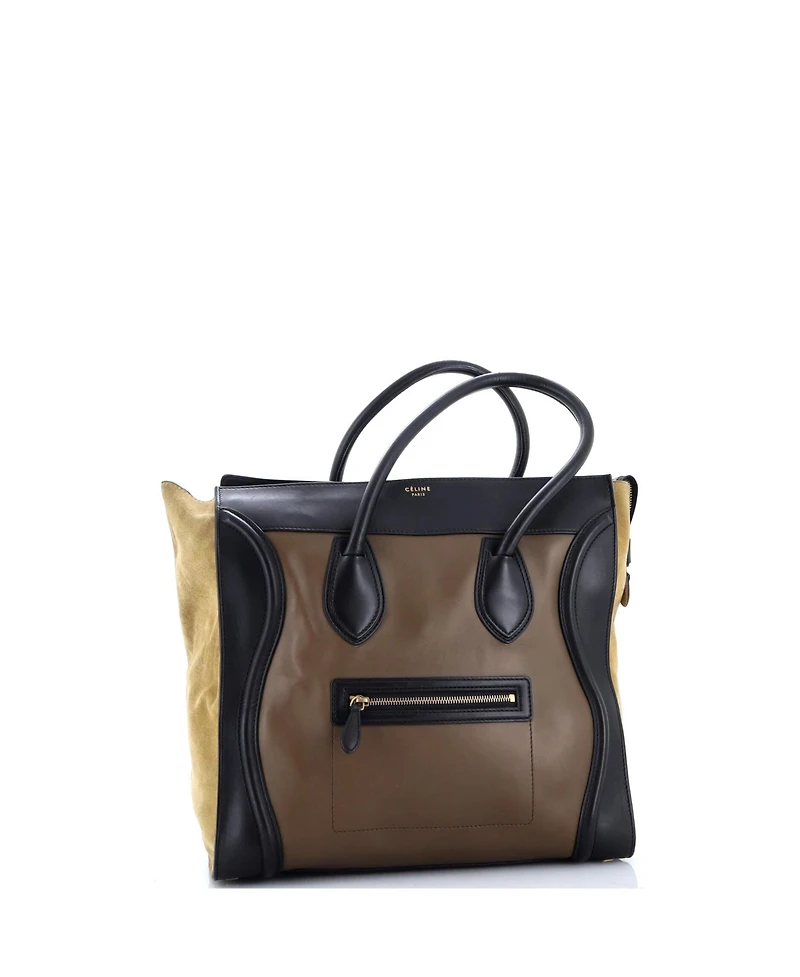 Pre-Owned Celine Medium Tricolor Luggage Bag Leather