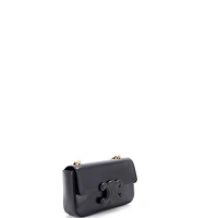 Pre-Owned Celine Small Triomphe Chain Shoulder Bag Leather