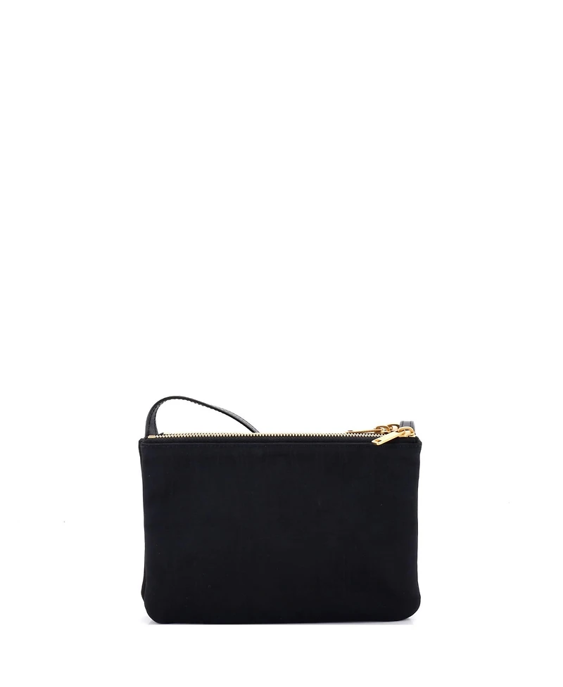 Pre-Owned Celine Small Trio Crossbody Bag Sequin Embellished Nylon