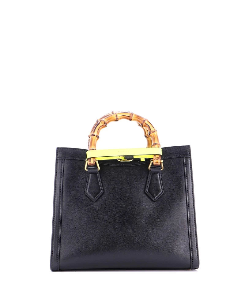 Pre-Owned Gucci Small Diana Nm Bamboo Handle Tote Leather