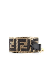 Pre-Owned Fendi Strap You Shoulder Strap Zucca Canvas with Leather