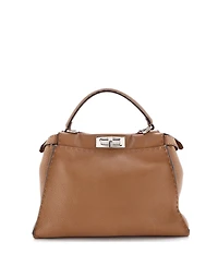 Pre-Owned Fendi Regular Selleria Peekaboo Bag Rigid Leather