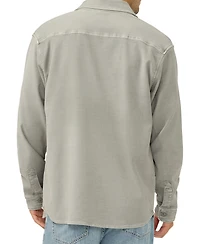 Silver Jeans Co. Men's Knit Flex Button-Up Shirt