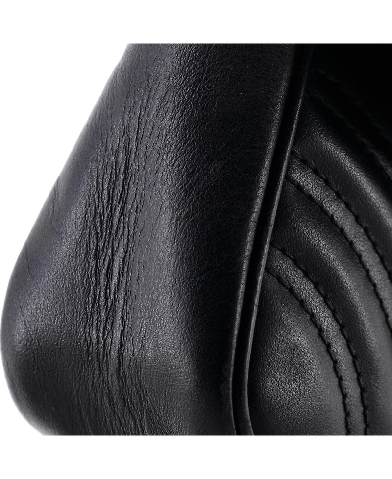 Pre-Owned Gucci Mini Gg Marmont Flap Bag Matelasse Leather