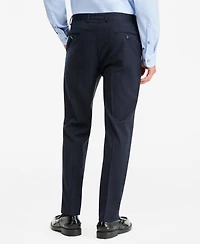 Calvin Klein Men's Slim-Fit Wool-Blend Plaid Suit Pants