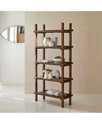 Tikamoon Arko bookcase in solid mango wood
