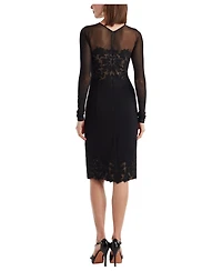 Tadashi Shoji Women's Calia Laser-Cut Crepe Dress