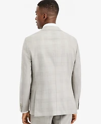 Ted by Baker Men's Modern-Fit Gray Plaid Suit Separate Jacket