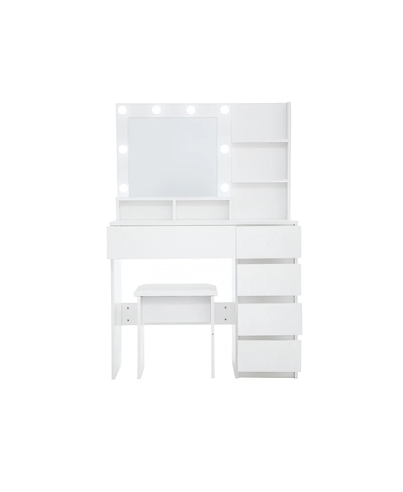 Flynama Versatile Neutral Nightstand with 2 Drawers Modern Bedroom Furniture Bedside End Table