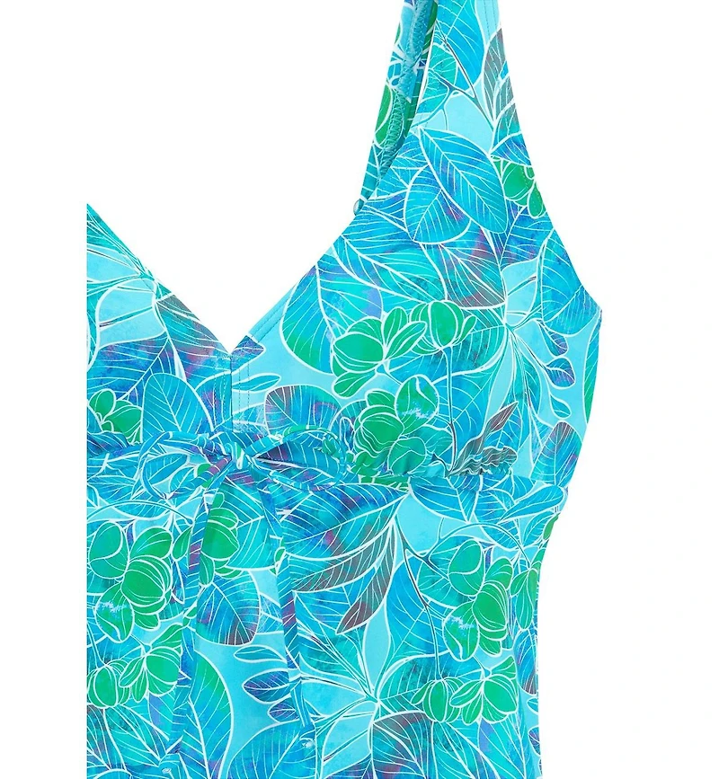 Lascana Women's Tropical Print Underwire Tankini Swimsuit Top Cup Sizing