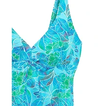 Lascana Women's Tropical Print Underwire Tankini Swimsuit Top Cup Sizing