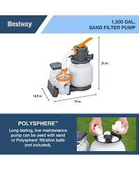 Bestway Power Steel 18' x 9' x 48" Rectangular Above Ground Swimming Pool Set