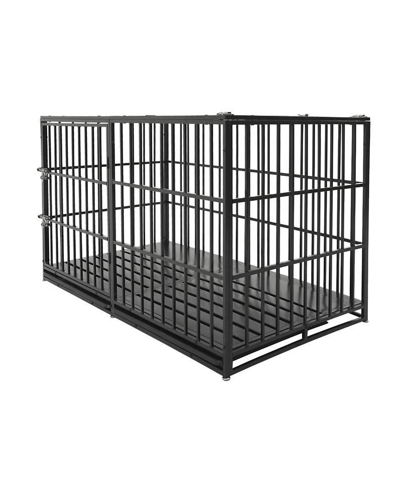 Aostirmotor Extra Large Metal Dog Cage – 61" Heavy Duty Kennel for Large Dogs, Strong & Durable