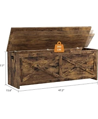 gaomon 47.2" Wooden Storage Chest