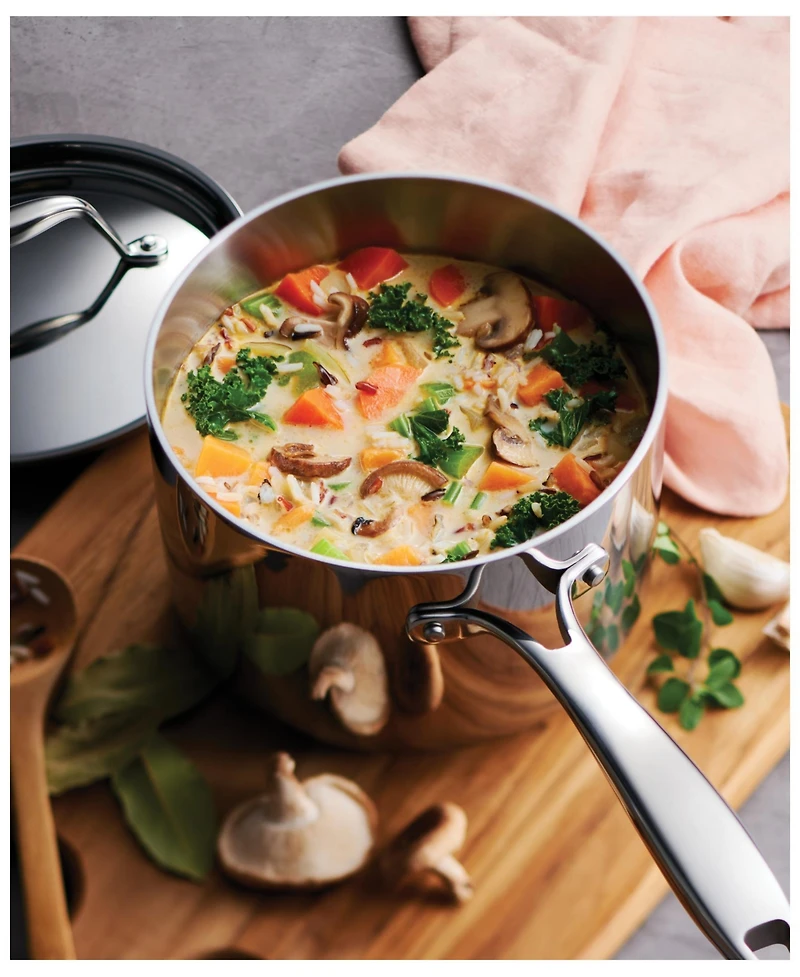 Tramontina Signature 2-Quart Tri-Ply Clad Stainless Steel Sauce Pan with Lid