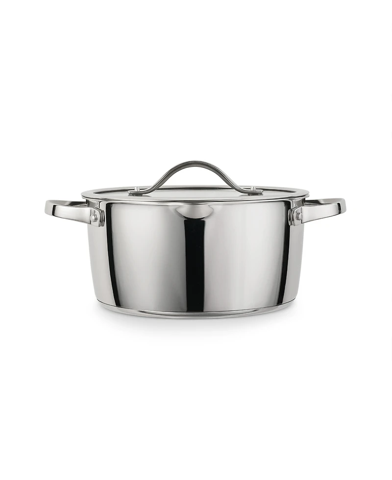 Tramontina Tempo Tri-Ply Base Stainless Steel 5-Quart Dutch Oven Pot with Glass Lid
