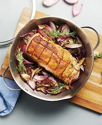 Tramontina Tempo Tri-Ply Base Stainless Steel 6-Quart Braiser Pan with Glass Lid