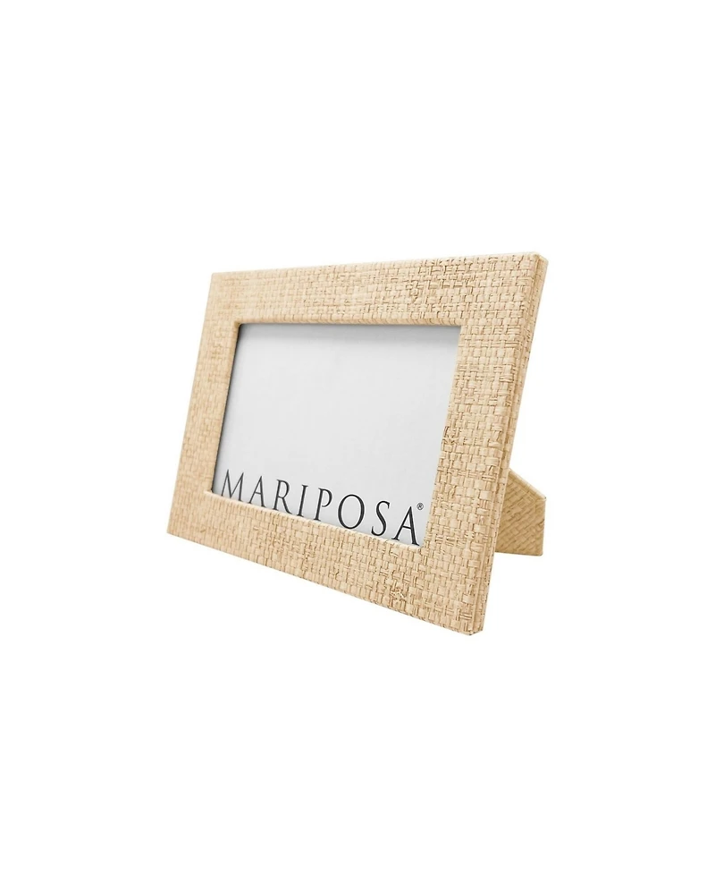 Mariposa Coconut Grove Faux Grasscloth Frame, 4" x 6"