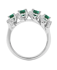 Macy's Amethyst (7/8 ct. t.w.) & Lab Grown White Sapphire (1/4 Ring 14k Gold Over Sterling Silver (Also Available Multi-Stones)