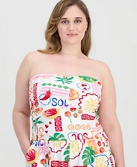 Full Circle Trends Trendy Plus Yummy Strapless Romper