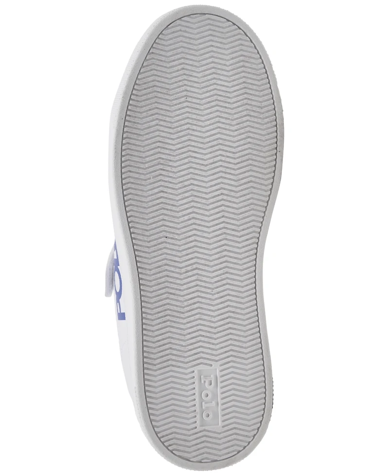 Polo Ralph Lauren Little Sutton Graphic Fastening Strap Casual Sneakers from Finish Line