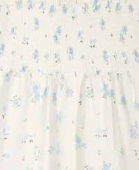 With Jules Big Girls Short-Sleeve Smocked-Bodice Dress