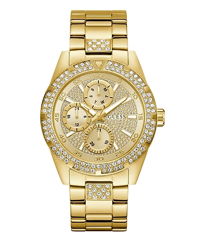 Guess Men's Quartz Gold-Tone Stainless Steel Watch, 44mm