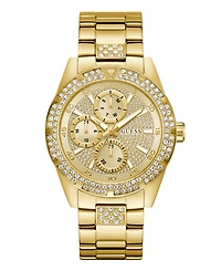 Guess Men's Quartz Gold-Tone Stainless Steel Watch, 44mm